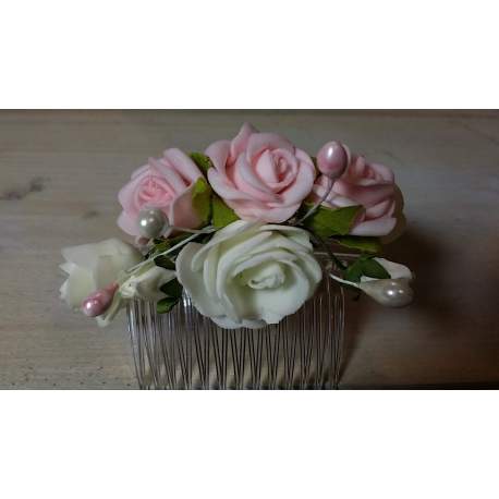 Kam met bloemen bu-3