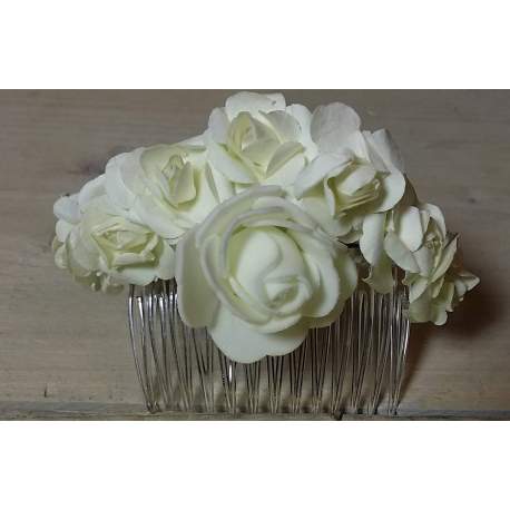 Kam met bloemen bu-8
