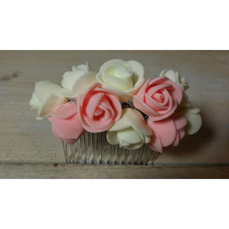 Kam met bloemen bu-11