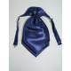 Plastron donkerblauw satijn
