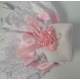 Babysokjes met kant wit met roze 