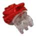 Haarbloem rood 1,5 cm (5st.)