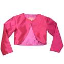 Fuchsia meisjes bolero van taft
