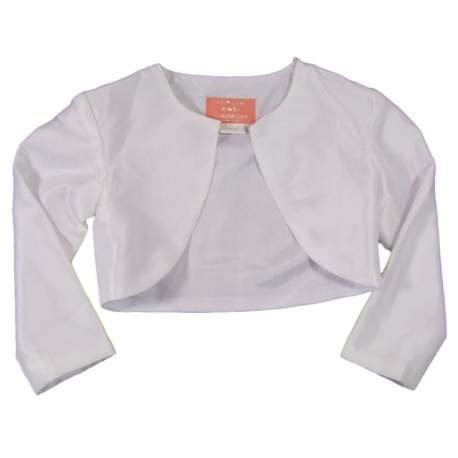 Witte meisjes bolero van taft