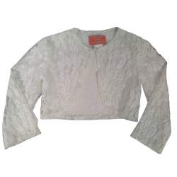 Kanten bolero wit