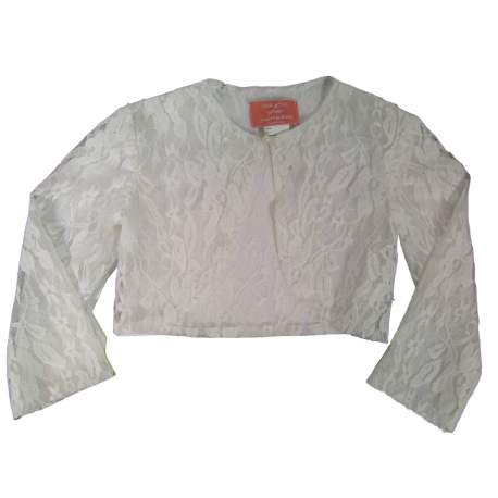 Kanten bolero wit