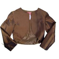 Bolero brons kleurige taft