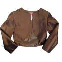 Bolero brons kleurige taft