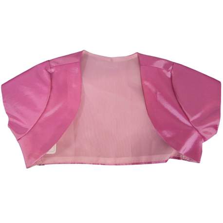 Fuchsia bolero met korte mouw
