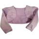 Lila meisjes bolero met borduur en lovertjes
