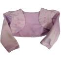 Lila meisjes bolero met borduur en lovertjes