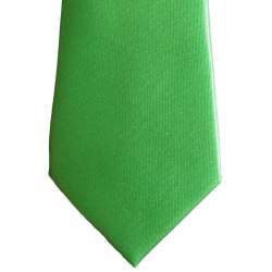 Groene satijnen das 32cm.