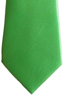 Groene satijnen das 32cm.