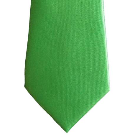 Groene satijnen das 32cm.