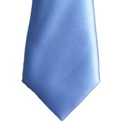 Baby stropdas satijn middenblauw