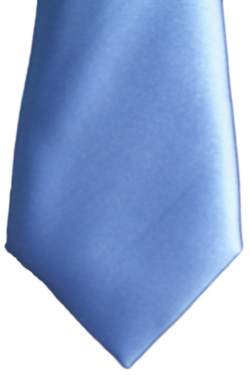 Baby stropdas satijn middenblauw