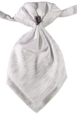 Jongens plastron wit nr.3