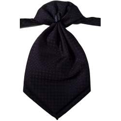 Jongens plastron zwart met rood