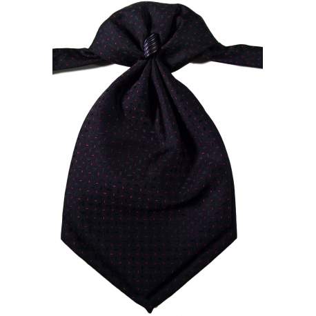 Jongens plastron zwart met rood