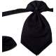 Jongens plastron zwart met rood
