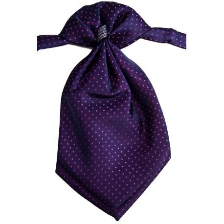 Jongens plastron paars