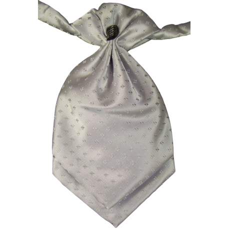 Jongens plastron zilvergrijs 