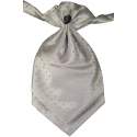 Jongens plastron zilvergrijs 