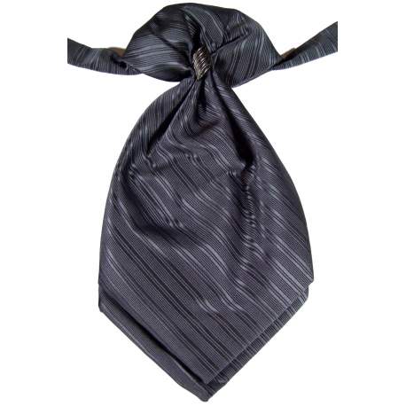 Jongens plastron donkergrijs