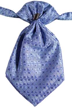 Plastron middenblauw 