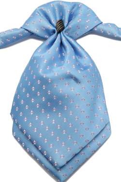 Plastron blauw-77