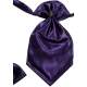 Plastron donker paars satijn -21