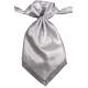 Plastron zilverkleurig