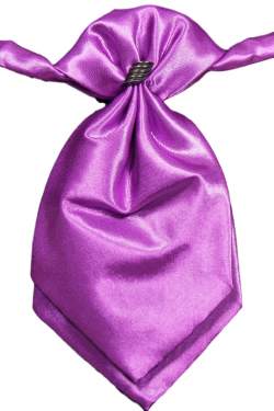 Plastron paars satijn 