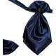 Plastron donkerblauw satijn