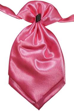 Fuchsia satijnen plastron