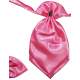 Fuchsia satijnen plastron