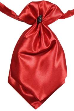 Plastron rood satijn