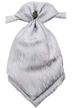 Jongens plastron zilvergrijs 