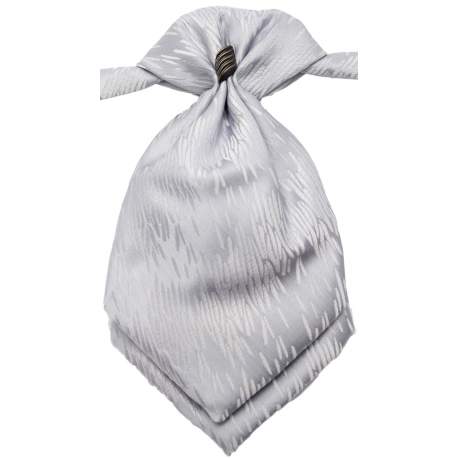 Jongens plastron zilvergrijs 
