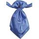 Blauwe satijnen plastron