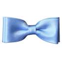 Satijnen kinder vlinderstrik middenblauw