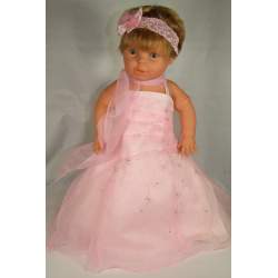 Baby feestjurk Viola roze