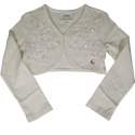 Bolero met strikjes en parels