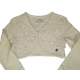 Bolero met strikjes en parels