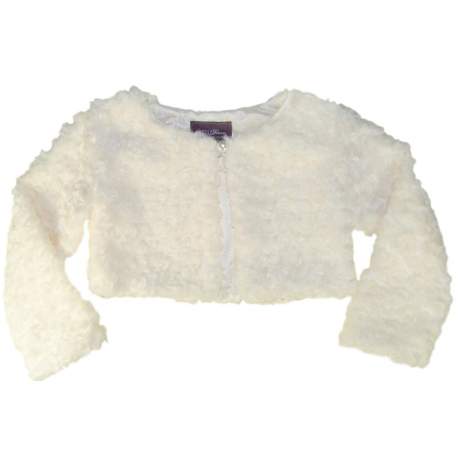 girls cream bolero
