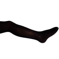 Kinderpanty zwart mat.